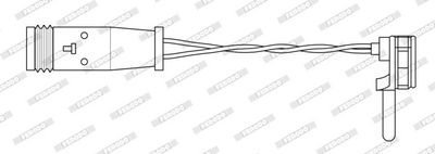 WARNKONTAKT BREMSBELAGVERSCHLEIß FERODO FWI261 1