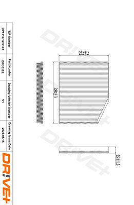 FILTRU AER HABITACLU DR!VE+ DP1110120102 0