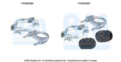 Монтажен комплект, изпускателна тръба BM Catalysts FK50038