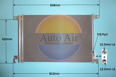 Condenser, air conditioning Auto Air Gloucester 16-0057