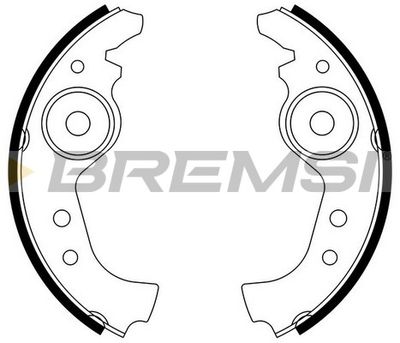 Комплект тормозных колодок BREMSI GF0290 10/10 для SEAT 133