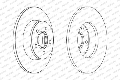 BREMSSCHEIBE FERODO DDF1497C 1