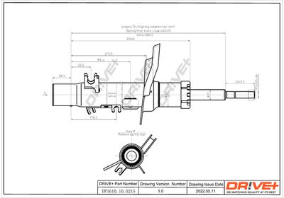 Амортизатор Dr!ve+ DP1610.10.0215 для CITROËN DS3