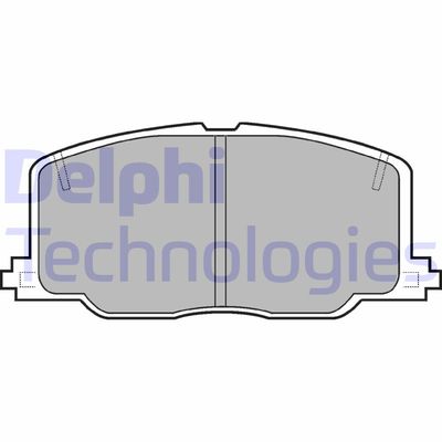 Комплект тормозных колодок, дисковый тормоз DELPHI LP613 для TOYOTA PASEO