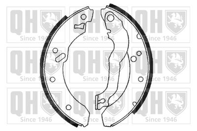 QUINTON HAZELL BS814 Тормозные колодки барабанные  для FORD ESCORT IV (GAF, AWF, ABFT) 1.6 Turbo RS
