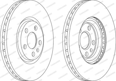 Тормозной диск WAGNER WGR1165-1 для LANCIA FULVIA
