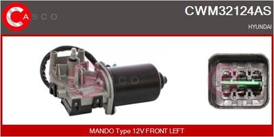 Двигатель стеклоочистителя CASCO CWM32124AS для HYUNDAI ix35