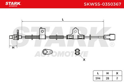 датчик, обороти на колелото STARK SKWSS-0350367