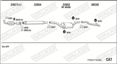 Изпускателна система WALKER FOK017632A