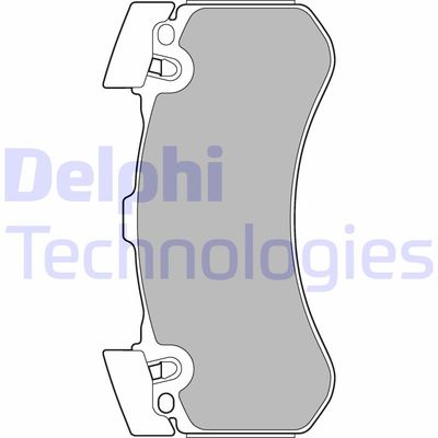 Комплект тормозных колодок, дисковый тормоз DELPHI LP2283 для BENTLEY MULSANNE