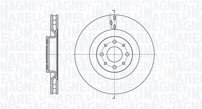 MAGNETI MARELLI 361302040532 Тормозные диски  для LANCIA DELTA (Лансиа Делта)