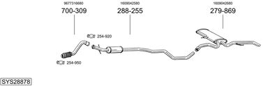Układ wydechowy BOSAL SYS28878
