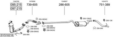 Изпускателна система BOSAL SYS10218