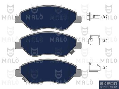 Комплект тормозных колодок, дисковый тормоз AKRON-MALÒ 1051337 для FIAT TIPO
