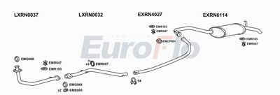 Układ wydechowy EUROFLO RN2521D0104LHD