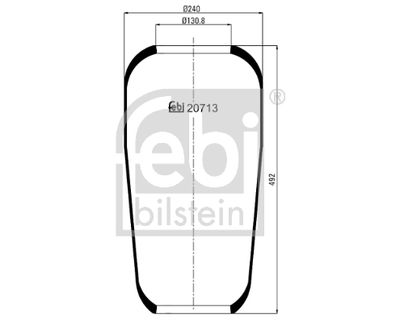 Bälgar, luftfjädring FEBI BILSTEIN 20713