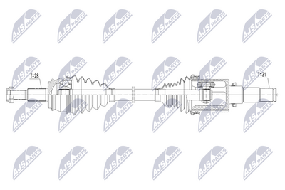 полуоска NTY NPW-MZ-145