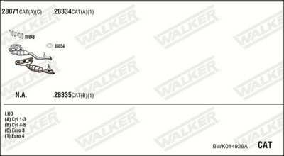 Изпускателна система WALKER BWK014926A