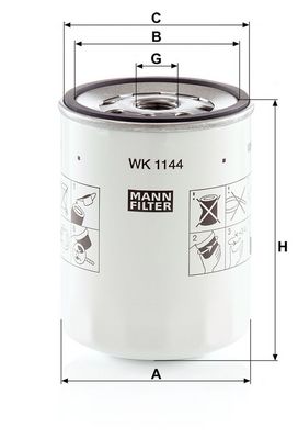 Filtru combustibil MANN-FILTER WK 1144
