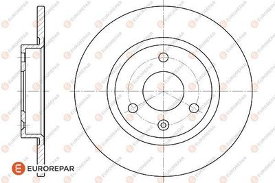 Тормозной диск EUROREPAR 1618860080 для MEGA CLUB