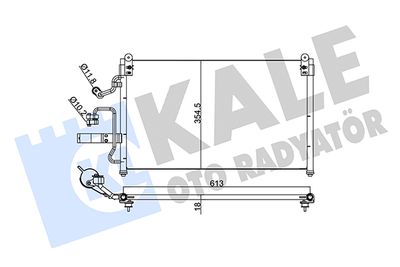KALE OTO RADYATÖR 345190 Радиатор кондиционера  для DAEWOO LEGANZA (Деу Леганза)