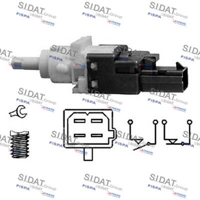 Выключатель фонаря сигнала торможения SIDAT 5.140056 для FIAT DOBLO
