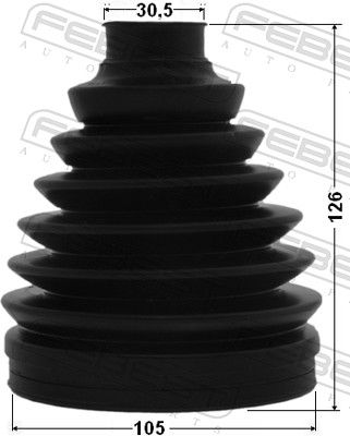 Bellow, drive shaft 0117P-GRJ150