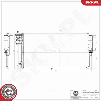 CONDENSATOR CLIMATIZARE ESEN SKV 86SKV154 6
