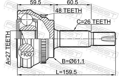 Joint Kit, drive shaft 0110-ASV50A48