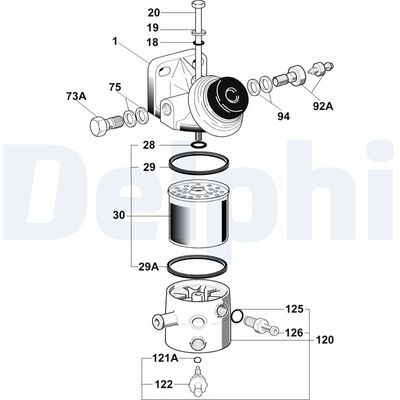 Filtr paliwa DELPHI 6260B650B