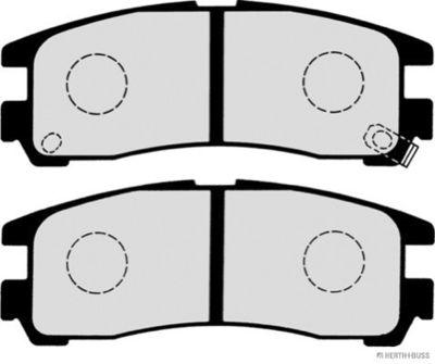 BREMSBELAGSATZ SCHEIBENBREMSE Herth+Buss Jakoparts J3615003 1