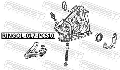 GARNITURA FILTRU ULEI FEBEST RINGOL017PCS10 1