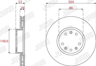 BREMSSCHEIBE JURID 563275JC 1
