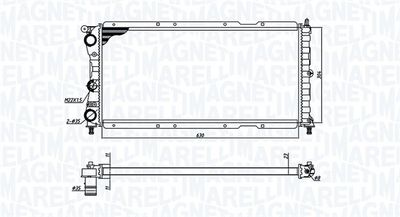 MAGNETI MARELLI Kühler, Motorkühlung