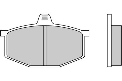 Комплект тормозных колодок, дисковый тормоз E.T.F. 12-0124 для RENAULT RODEO