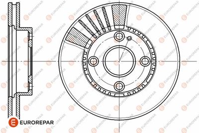 EUROREPAR 1642755980 Тормозные диски  для MAZDA 323 F V (BA) 1.5 16V