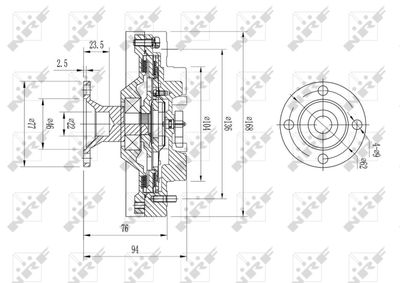 CUPLA VENTILATOR RADIATOR NRF 49626 1