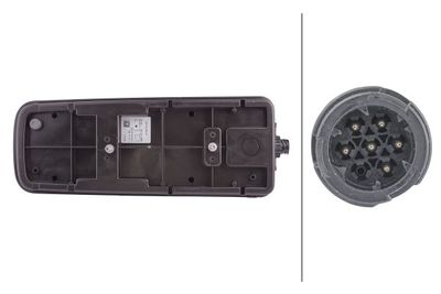 Achterlicht Rechts (LED, 24V, met indicator, anti-fog licht, achteruitrijlicht, met stoplicht, parkeerlicht, zijspeling)