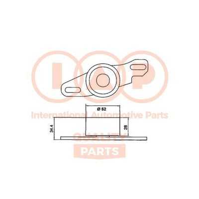 Натяжной ролик, ремень ГРМ IAP QUALITY PARTS 127-16020 для SUZUKI SUPER CARRY