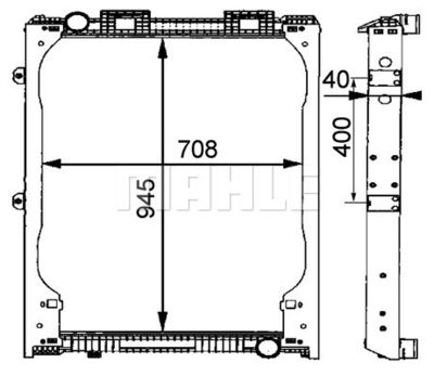 Kylare, motorkylning MAHLE CR 685 000P