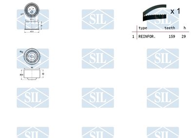 SET CUREA DE DISTRIBUTIE Saleri SIL TK1434 1