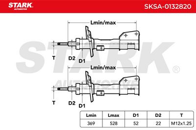 амортисьор STARK SKSA-0132820