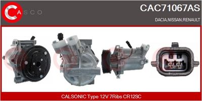 COMPRESOR CLIMATIZARE CASCO CAC71067AS