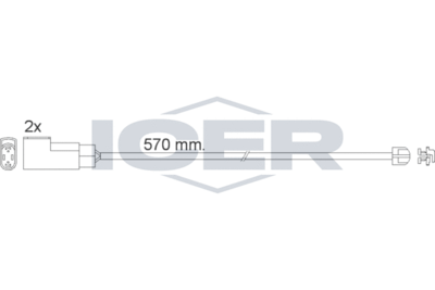 ICER 610463 E C Датчик износа тормозных колодок  для FORD TRANSIT (Форд Трансит)