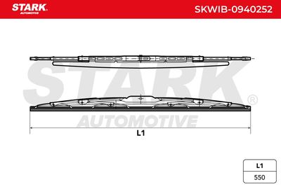 перо на чистачка STARK SKWIB-0940252