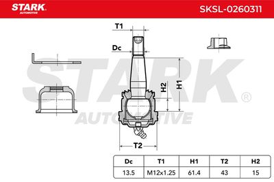 Шарнири STARK SKSL-0260311
