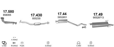SISTEM DE ESAPAMENT POLMO POLMO00325