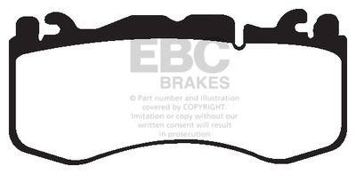 Комплект тормозных колодок, дисковый тормоз EBC Brakes DP42174R для ASTON MARTIN RAPIDE