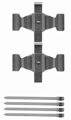 Комплектующие, колодки дискового тормоза HELLA 8DZ 355 204-311 для MERCEDES-BENZ CLK