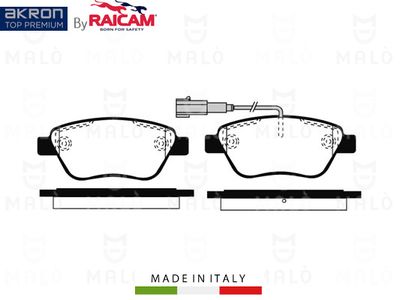 AKRON-MALÒ 28480295 Тормозные колодки и сигнализаторы для FIAT FIORINO Автофургон / микроавтобус (225_) 1.4 (225BXA1A, 225BXF1A)
